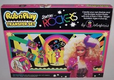 Barbie Rockers Rub N Play Transfer Set Colorforms 12" x24" Action Poster Sealed