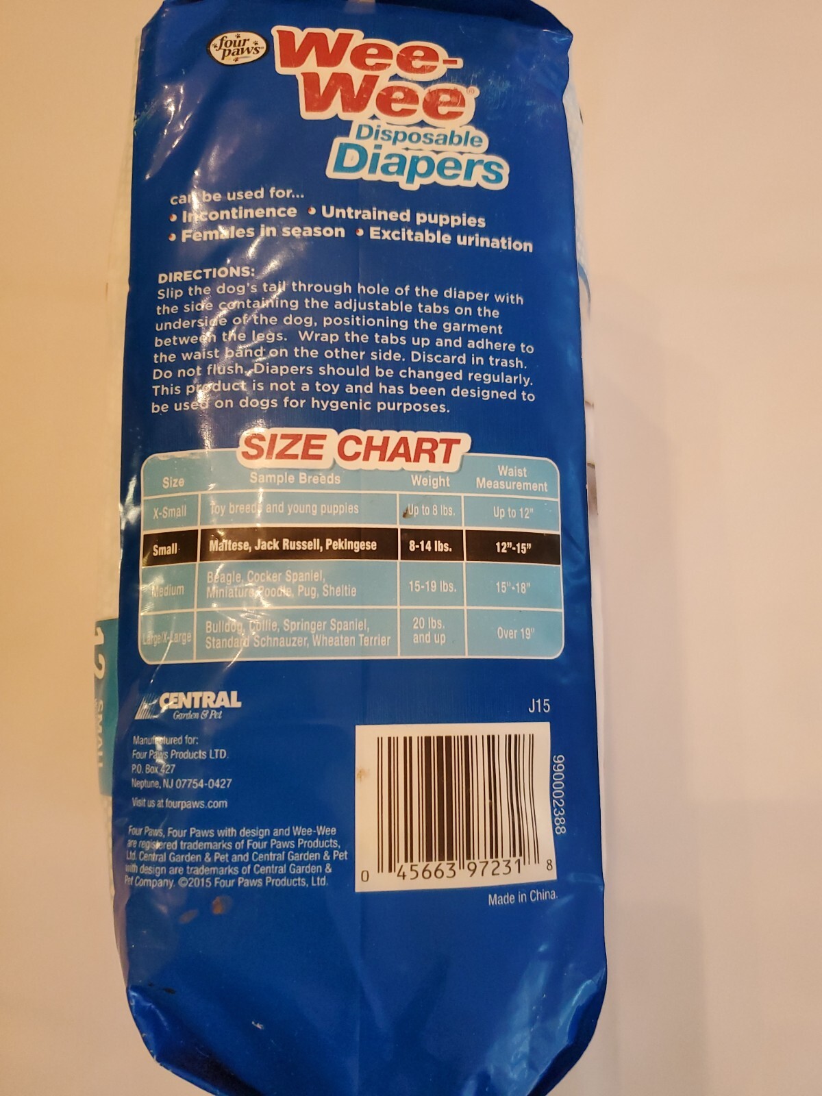 Four Paws WeeWee Disposable Diapers 12 Pack Small (814 lbs) eBay