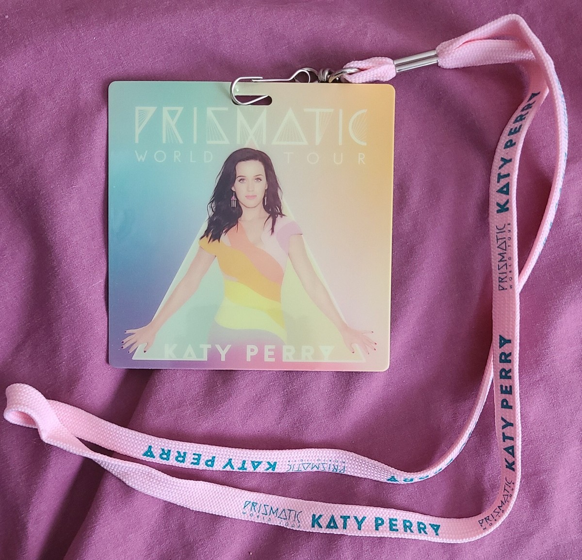 KATY PERRY RARE Prismatic Tour VIP LAMINATE PASS and LANYARD | eBay