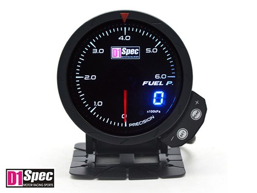 Genuine D1 Spec Distinct Racing Gauge III 60mm Fuel Pressure Black Dial - Picture 2 of 3