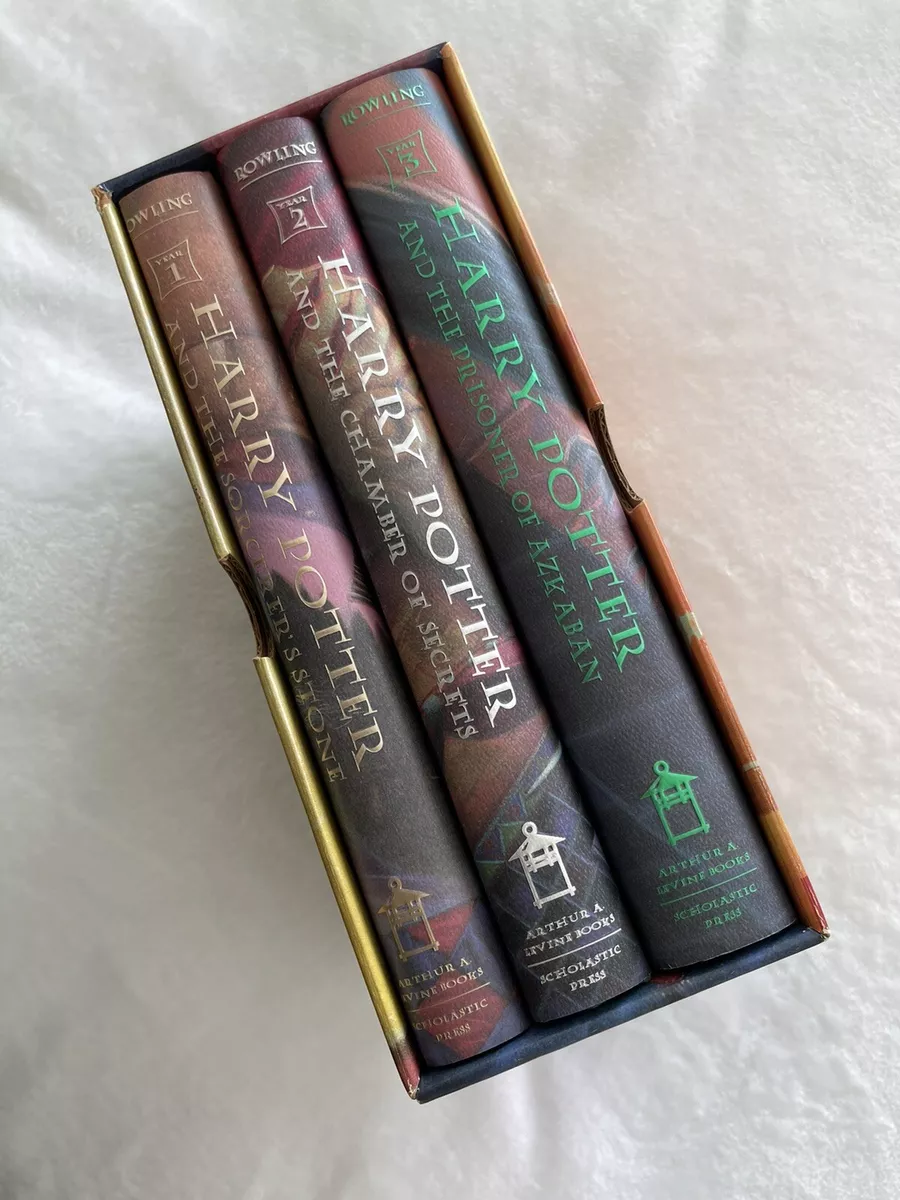 SCHOLASTIC HARRY POTTER BOOKS 1, 2, &3