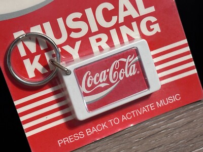 Coca-Cola musical keyring 1990 - Keychain old Coke brand Vintage