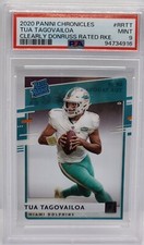 2020 Chronicles Tua Tagovailoa Clearly Donruss Rated Rookie #RR-TT PSA 9 RC