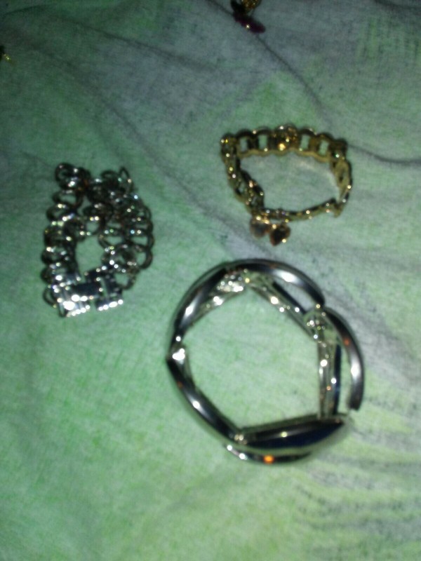 Lot Of 3 Vintage Bracelets One With A Small Locket