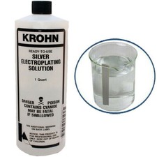 KROHN SILVER PLATING SOLUTION 1QT ELECTROPLAT...