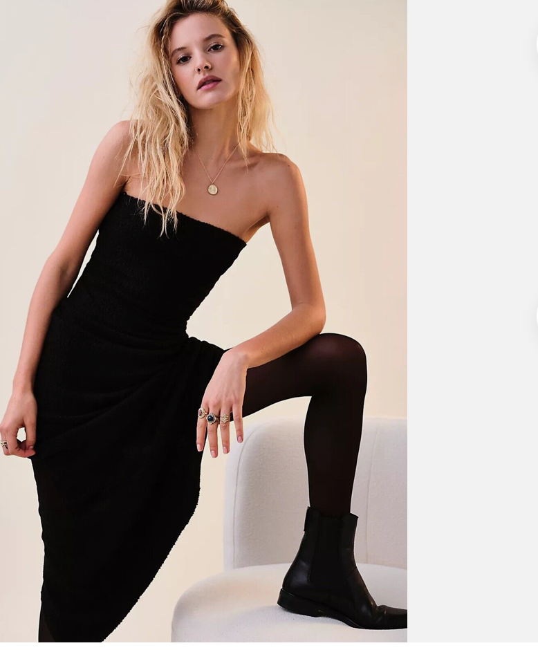 FREE PEOPLE FP BEACH BLACK RIO STRAPLESS SWEATER MAXI DRESS Sz Medium | eBay FREE PEOPLE FP BEACH BLACK RIO STRAPLESS SWEATER MAXI DRESS Sz Medium | eBay