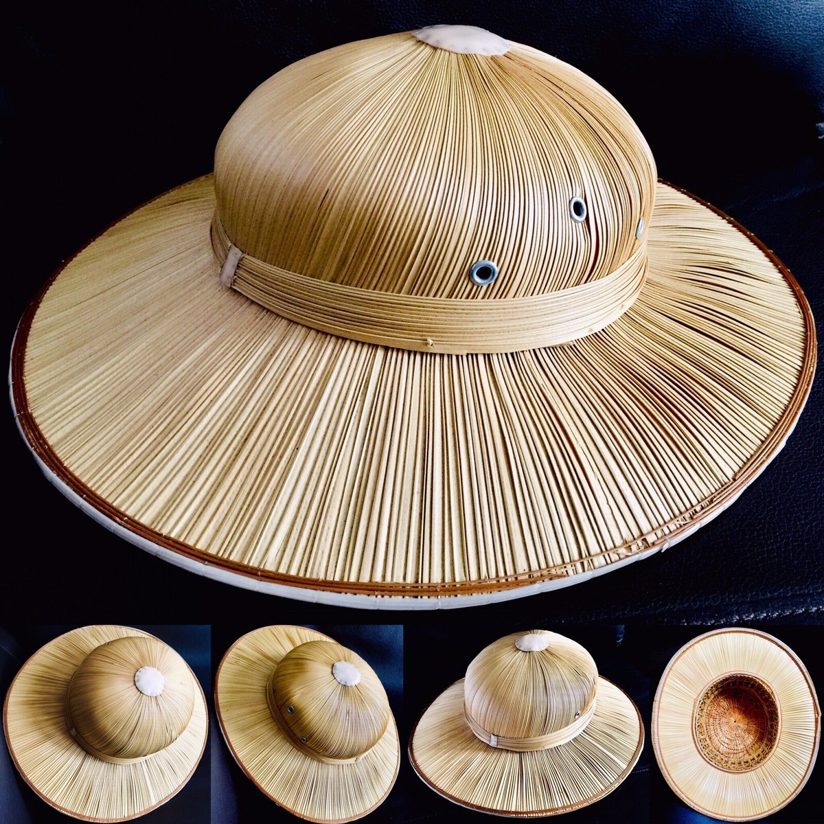 Superb Ladies Vintage (1950s) Hand Woven French Straw Pith  display picture 1
