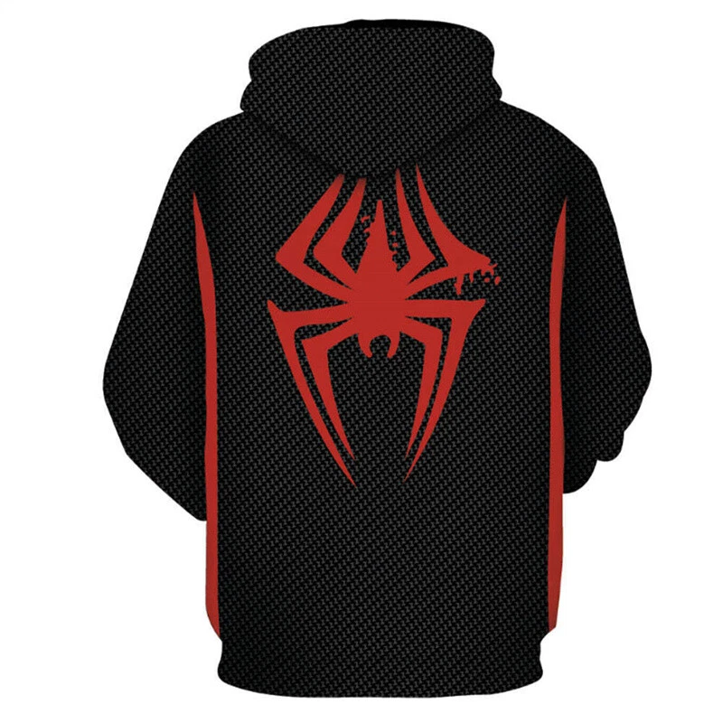 Spider-Man Across The Spider-Verse Miles Morales Hoodies Cosplay Pullover