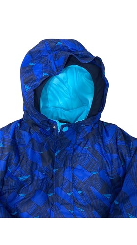 All In Motion Boys Blue 3 In 1 System Jacket Hooded Wind Water Resistant Xs 4/5 - Picture 4 of 10