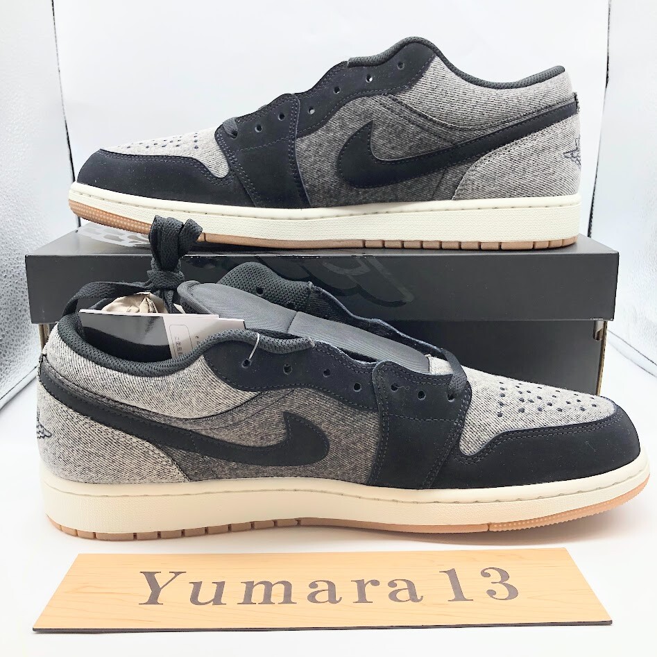 Nike Air Jordan 1 Low Black Denim HJ4360-001 US Men's Size | eBay