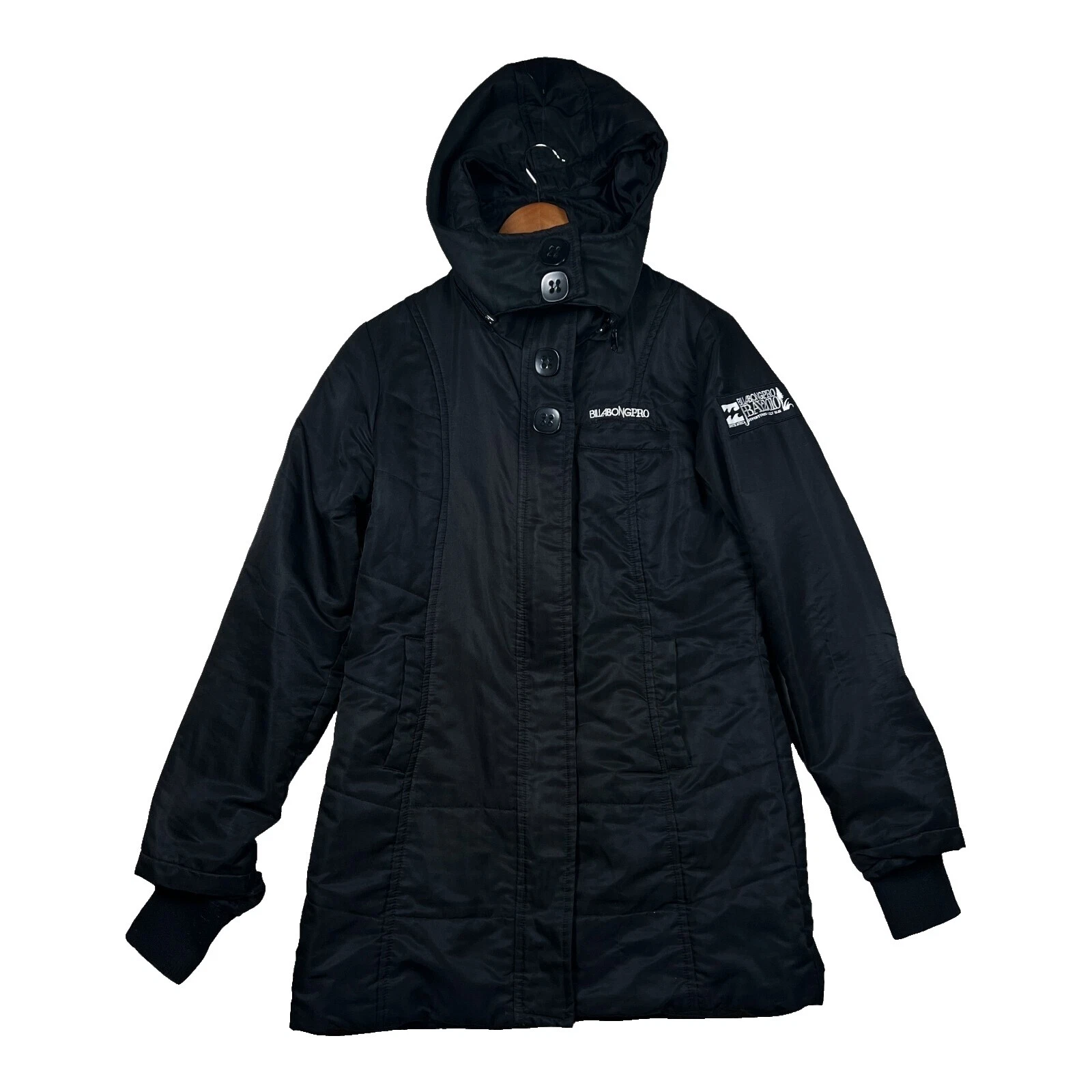 Billabong Negro sólido abrigos, chaquetas y chalecos para Mujeres