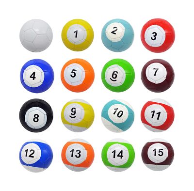 16 Pcs Snooker Balls Soccer Table Game Street Ball Huge Billiards Football fo...