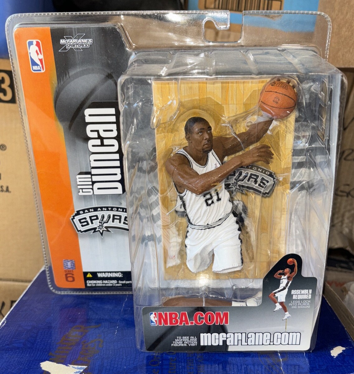 スポーツ NBA McFarlane Series6 Tim Duncan Spurs TIM DUNCAN San Antonio Spurs McFarlane Figurine Statue NBA