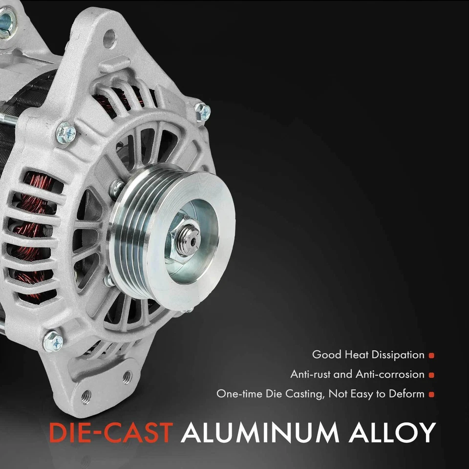 Alternador para Dodge Raider 1989 Mitsubishi Montero 75A 12V CW polea de 5 ranuras Foto 4 de 4