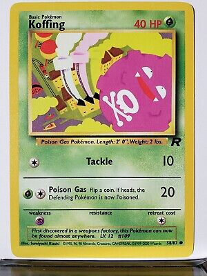 Koffing 58/82 LP - Team Rocket Pokemon Card - Sumiyoshi Koffing 58/82 LP - Team Rocket Pokemon Card - Sumiyoshi