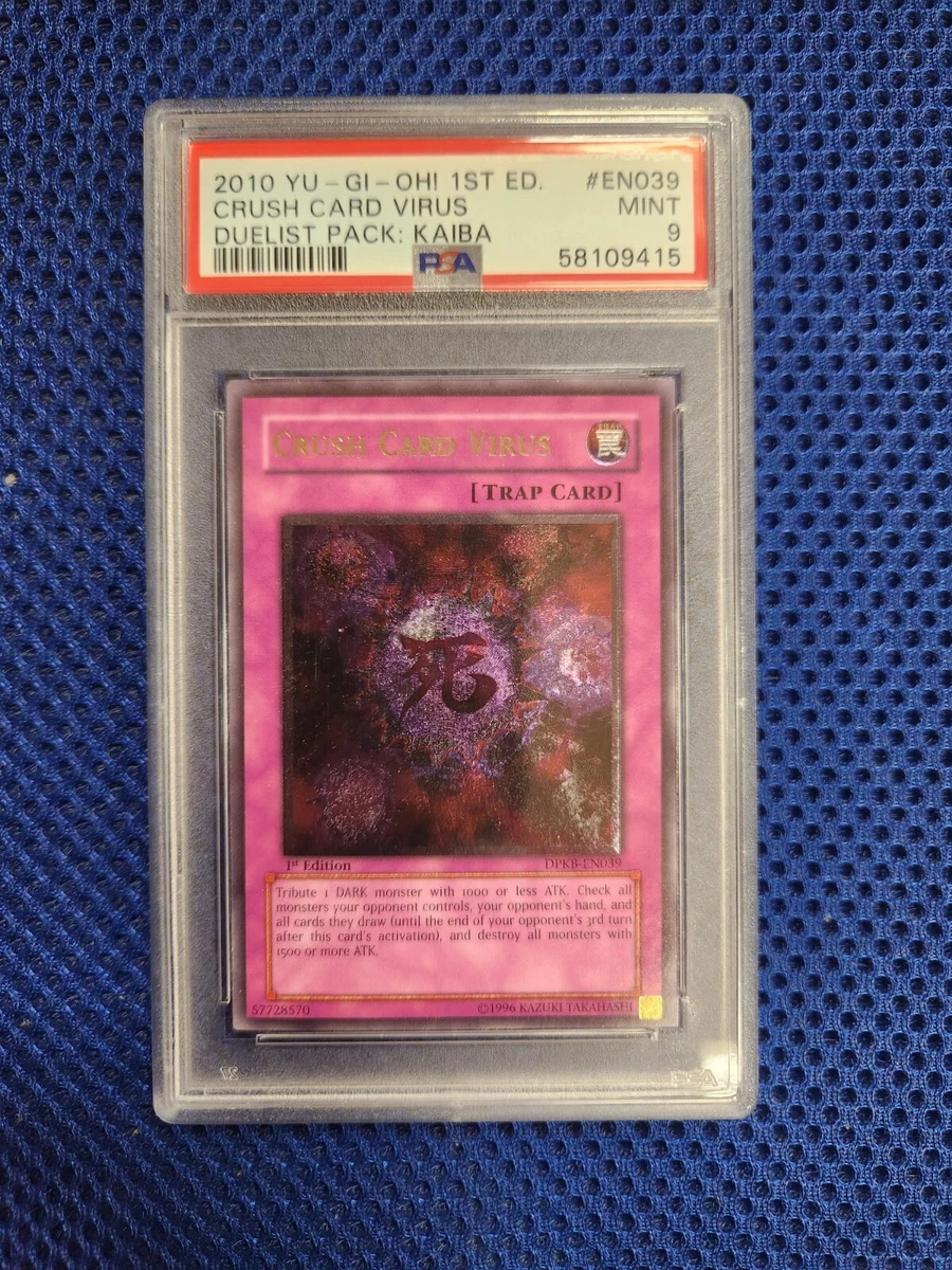 crush card virus ultimate rare yu-gi-oh - LCKC-EN046 - Ultra - 1st Edition An individual card from the Yu Yugioh DPKB-EN039 Crush Card Virus