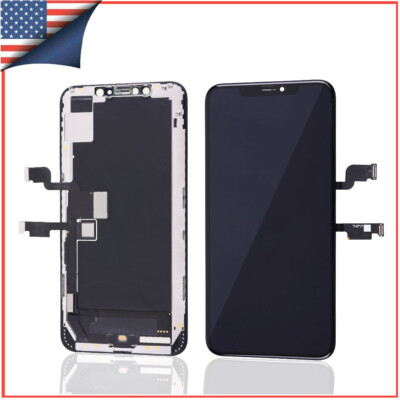Soft OLED Display LCD Touch Screen Digitizer Frame Replacement For iPhone XS Max