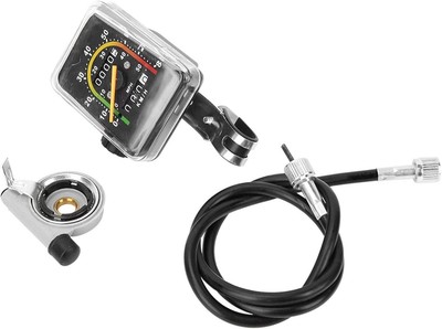 WNSC Multifunction Bike Speedometer, Mechanical Odometer, Computer Black 