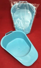 QTY 2 NEW VOLLRATH Plastic Fracture Bedpan DISPOSABLE/REUSABLE Type III Blue