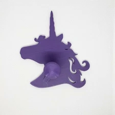 3D Printed Unicorn towel hanger, towel holder for bathroom or bedroom
