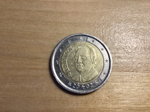Spain EU 2 Euro 2002 Coin King Juan Carlos Bi-metallic Free Shipping - Picture 2 of 4