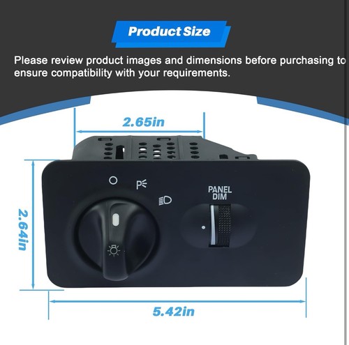 1S1833 Headlight Switch Fit for Ford F-250 F-350 F-450 F-550 Super Duty 1999-... - Picture 7 of 10