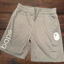 Bape Summer Training Club Mesh Shorts Sz XL Grey SS21 A Bathing Ape Authentic