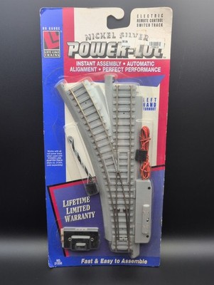 + Life-Like HO Gauge Nickel Silver Power-Loc No. 21336 Left Hand Turnout NIP *S