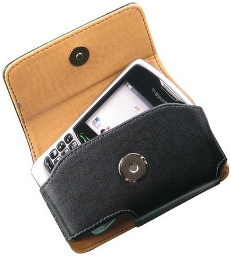 CELLET NOBLE BLACK LEATHER CASE BELT CLIP FOR BLACKBERRY CURVE 9360 9330 8330 - Picture 6 of 6