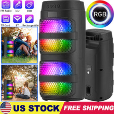 3000W Portable Bluetooth Speaker w/ Heavy Bass Dual 4" Subwoofer TWS Party Sound