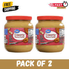 Great Value Creamy Peanut Butter, Spread, 64 ...