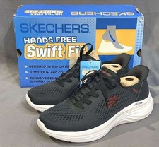 Skechers Hands Free Swift Fit in Black, White w/Memory Foam, Men Size 11, NWT