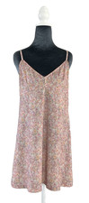 Babydoll Slip Dress Flowers Fairy Feminine Coquette Cottagecore Large XL Pink