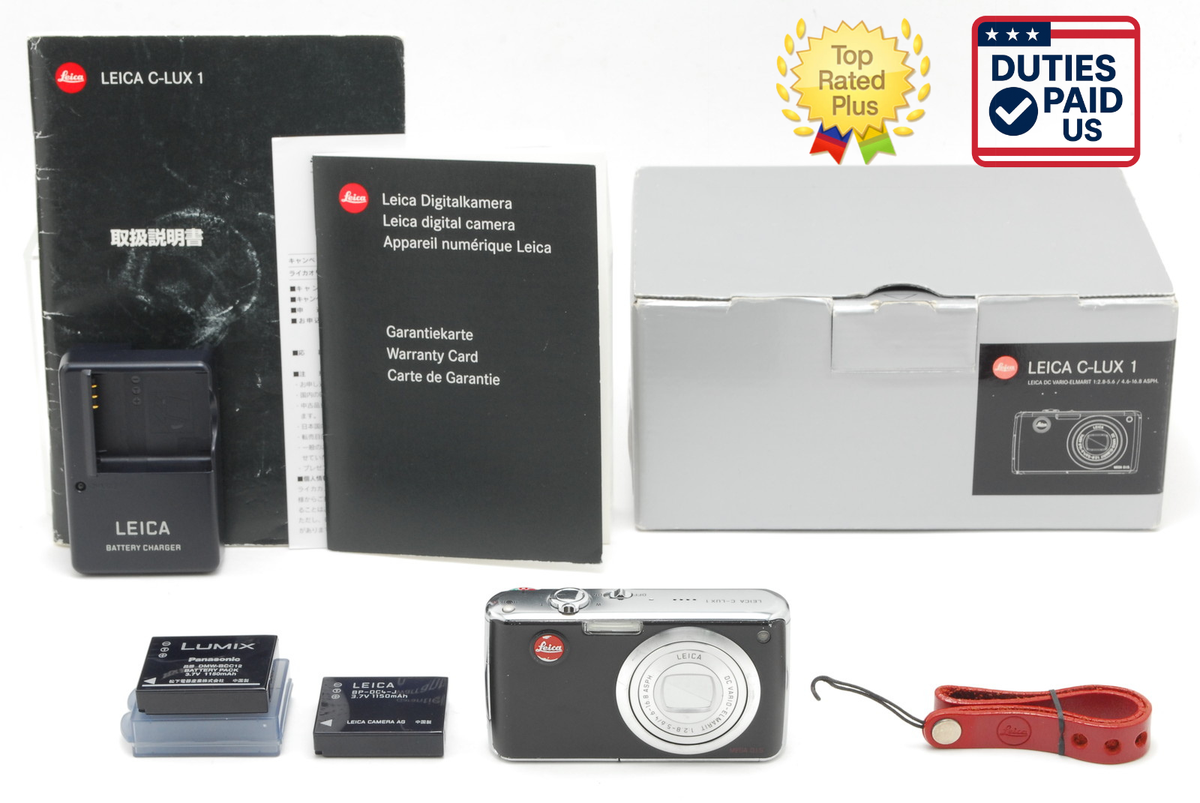 NEAR MINT in Box] Leica C-Lux 1 Black Compact Digital Camera w