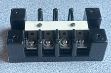 NEW MARATHON 1604DJ Heavy Duty Terminal Block, 4P, 75A, 600V
