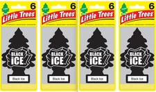 Little Trees Black Ice Air Freshener- 24 Pack