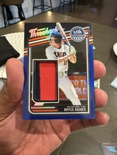 2026 Panini Prizm Stars & Stripes Materials Blue Bryce Rainer Jersey /49 USA