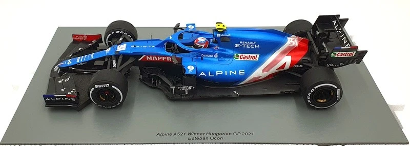 Spark escala 1/18 18S600 - Alpine A521 F1 #31 Hungría 2021 E.Ocon Foto 3 de 4