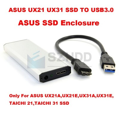 USB3.0 Portable External ssd Enclosure case F ASUS UX31 UX21 SANDISK ADATA XM11