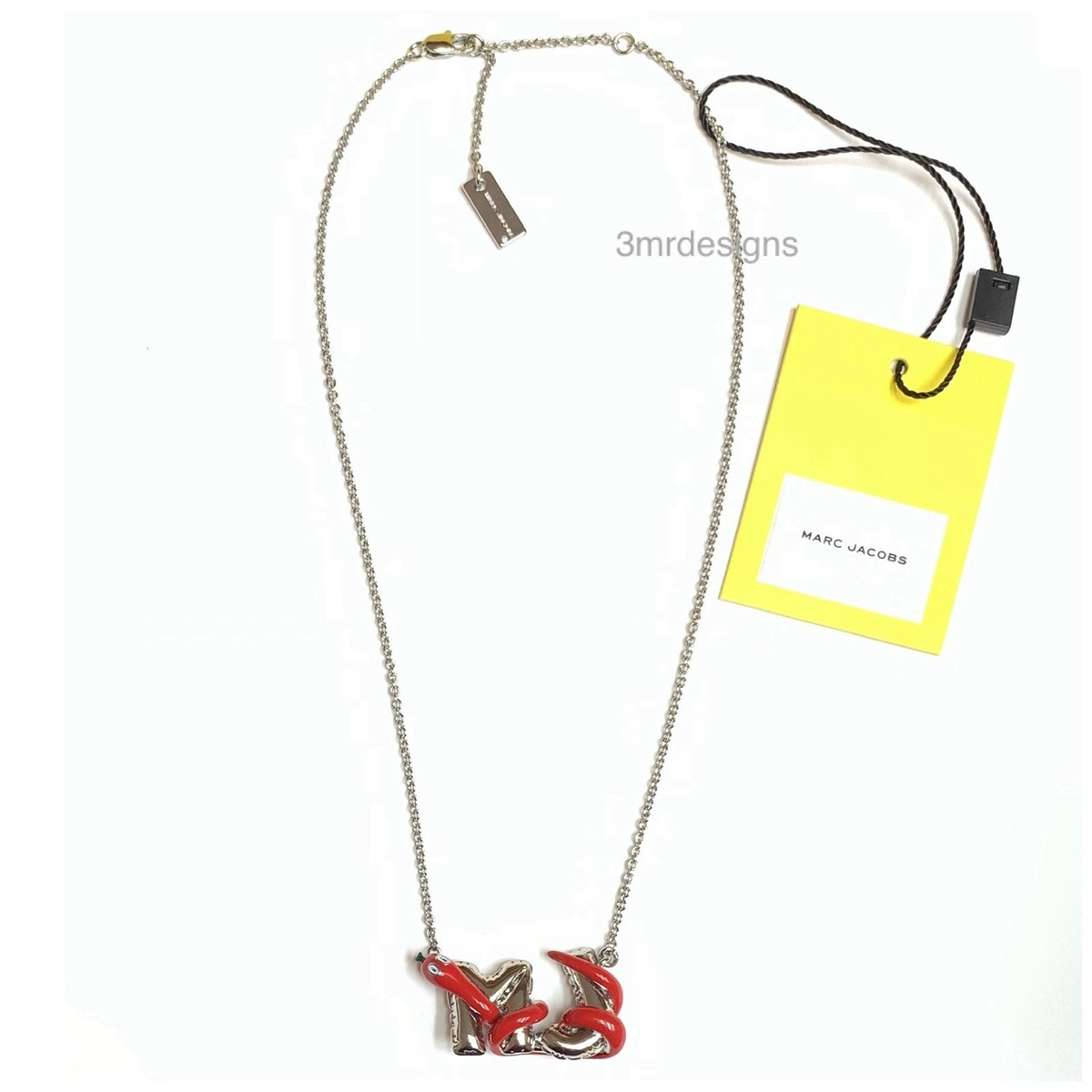 NWT MARC JACOBS Ltd. Ed. Year Of The Snake MJ Silver Plated Brass
