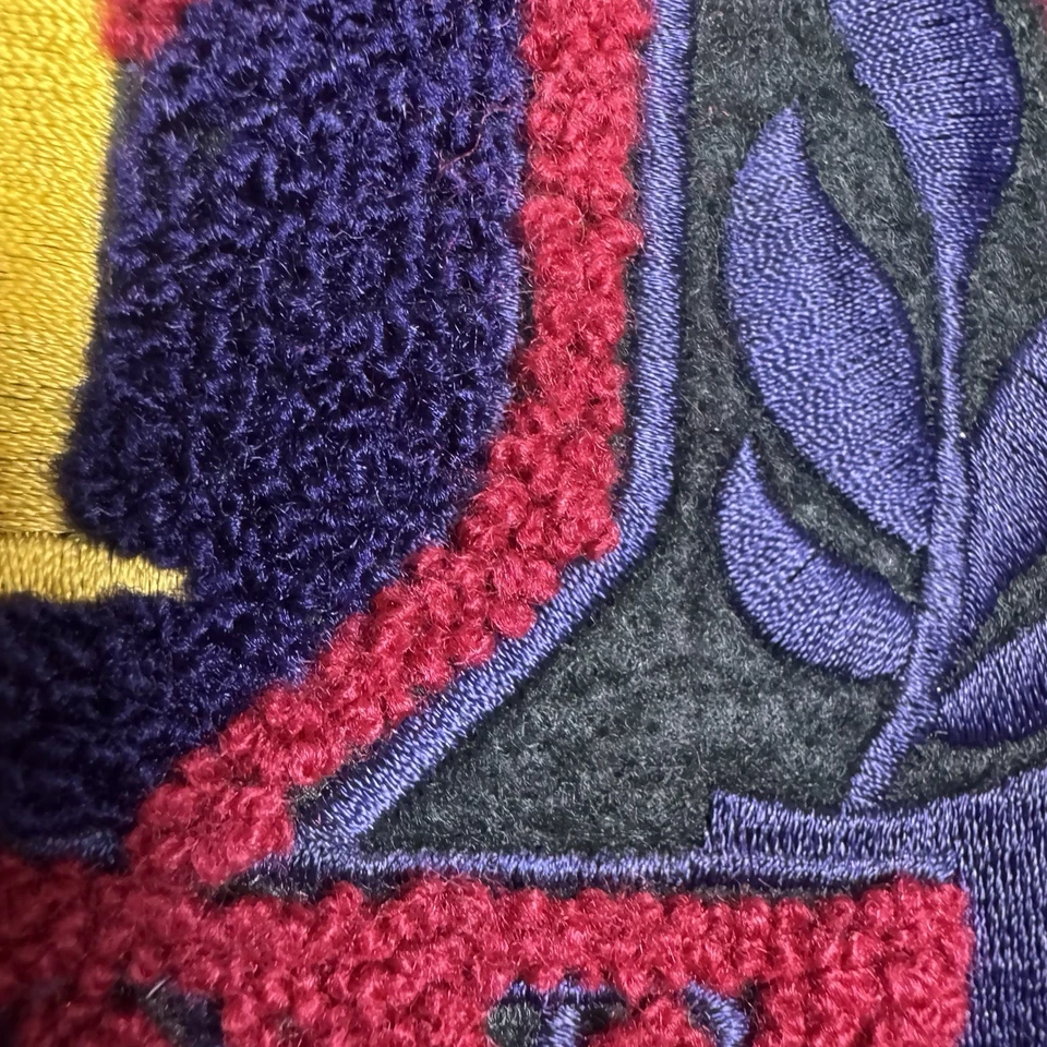 Vintage Izod Lacoste Jacket Men L Wool Varsity Collegiate Bomber Letterman Crest - Image 4 of 4