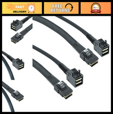 2 Pack 12G Mini SAS HD SFF-8643 to SFF-8087 Cable, 0.5m, 36 Pin, Flexible, RAID