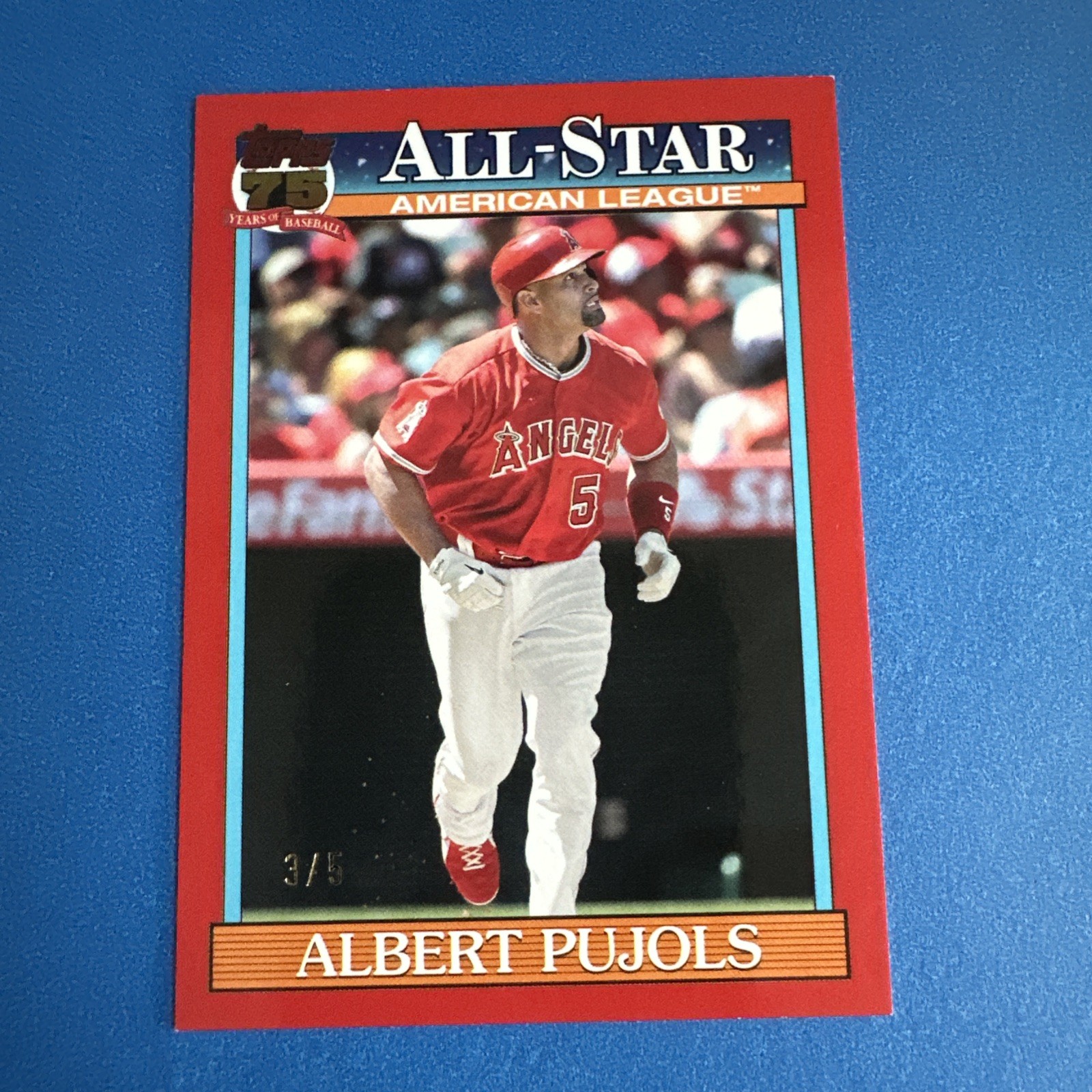 Albert Pujols Red 3/5 2026 Topps Series 2 MLB BASEBALL Super  RARE SSP #91AS-26