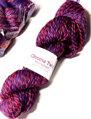 GALENTINE 100gr Skein 127yd Knit Picks CHROMA TWIST BULKY sw Merino Wool+Ny YARN