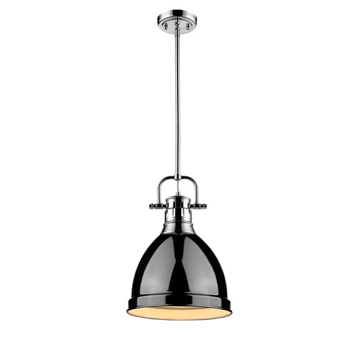Golden Duncan 14" Mini Pendant in Chrome - Picture 1 of 2