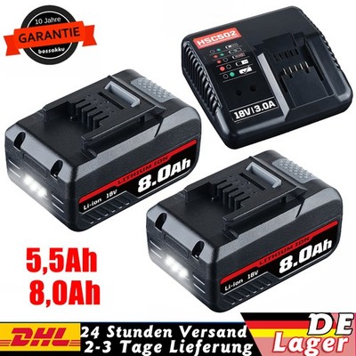 2x 8,0Ah Akku Für Einhell 18V Ersatzakku POWER X-CHANGE Lithium PXC Batterien