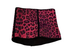 Ann Chery Womens Leopard Print Waist Trainer Hook Closure Pink Black Size 38