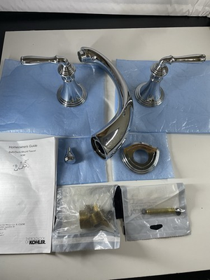 #ad Kohler T45115 4 CP Alteo Deck Mount Bath Faucet Trim Polished Chrome New 🫡 $85.00