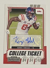 Kenny Yeboah 2021 Contenders Draft Picks College Ticket AUTO RC Rookie #180 Ole