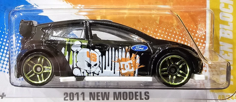 HOT WHEELS * 2011 * NEW MODELS * KEN BLOCK * FORD FIESTA * HOONIGAN * BLACK - Image 2 of 4